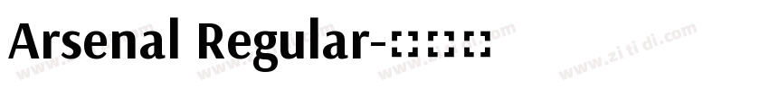 Arsenal Regular字体转换